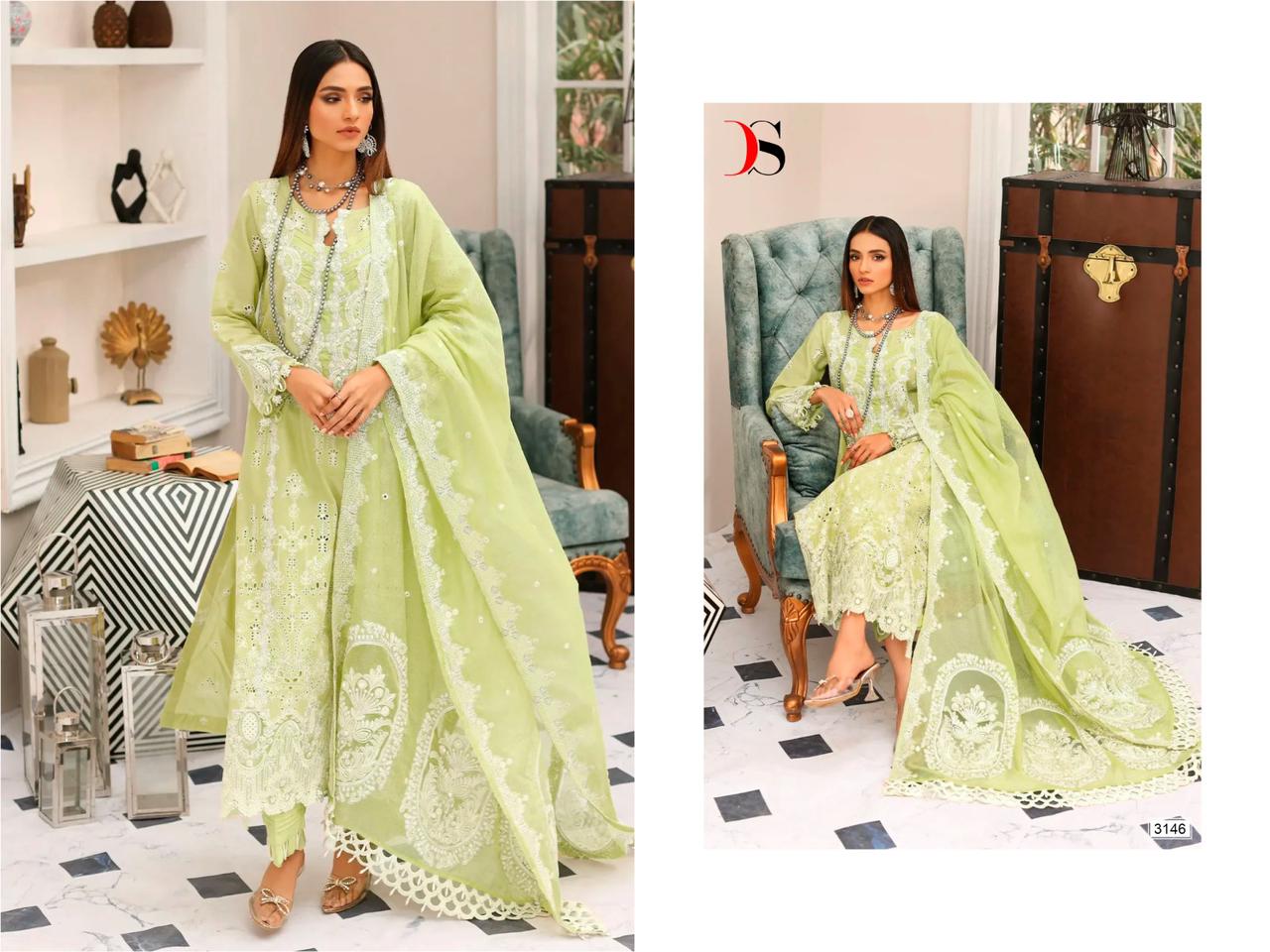 Elaf Chikankari 23 By Deepsy Pakistani Suits Catalog